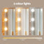 Artiss Dressing Table Set Stool 10 Led Bulbs Wood