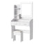 Artiss Dressing Table Set Stool Led White Doria