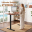 Artiss Electric Standing Desk Height Adjustable Table 120cm Walnut Black