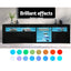Artiss Entertainment Unit TV Cabinet LED 180cm Black Bobi