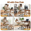 Artiss Executive Office Chair Leather Tilt Beige