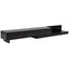 Artiss Extendable TV Unit 200CM 3 Storage Drawers Dark Walnut & Black