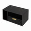 Artiss Floating Bedside Table with Charging Station Black Nightstand 1 Drawer