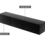 Artiss Floating Entertainment Unit TV Cabinet High Glossy Black 3 Cabinets 200CM