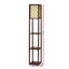 Artiss Floor Lamp 3 Tier Shelf Storage LED Light Stand Home Room Pattern Brown