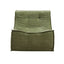 Artiss Floor Sofa Armless Chenille No Assembly Removable Cover Green
