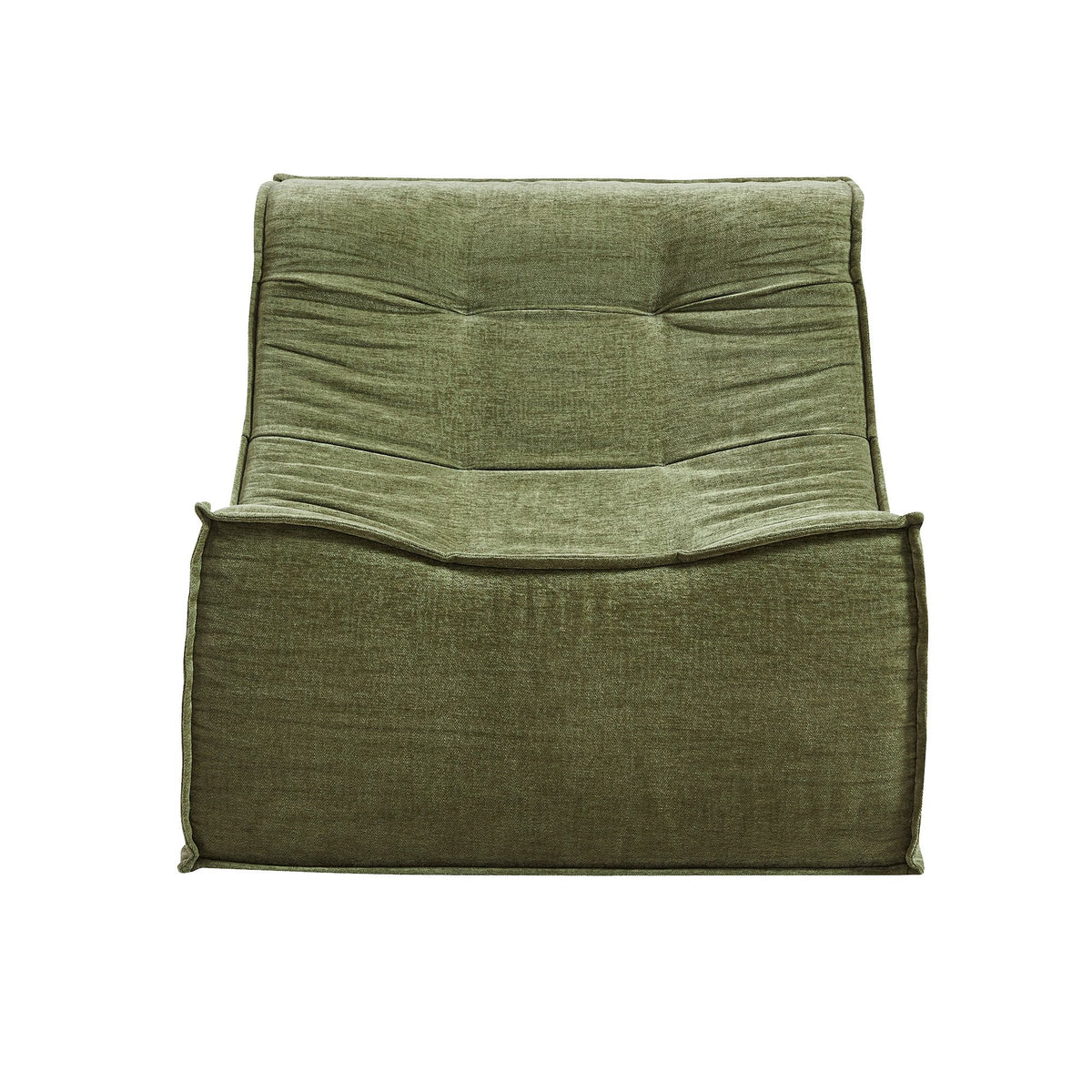 Artiss Floor Sofa Armless Chenille No Assembly Removable Cover Green