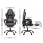 Artiss Gaming Office Chair Fabric Ergonomic with 2 Point Message Grey