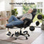 Artiss Gaming Office Chair with 8 Point Message Reline Ergonomic Black