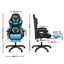 Artiss Gaming Office Chair with 8 Point Message Reline Ergonomic Blue
