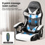 Artiss Gaming Office Chair with 8 Point Message Reline Ergonomic White