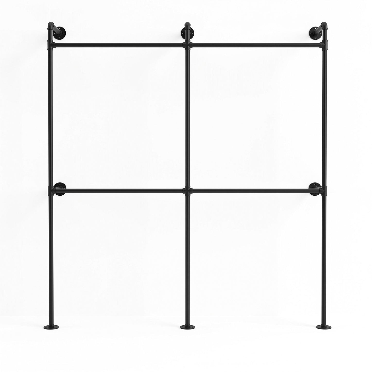 Artiss Industrial Pipe Clothing Rack Garment Clothes Display Stand Wall Mounted