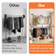 Artiss Industrial Pipe Clothing Rack Garment Clothes Display Stand Wall Mounted