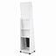 Artiss Jewelry Cabinet Frameless Full Length Mirror with Wheels, White