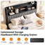 Artiss King Bed Frame with Storage, 4 Drawers and Charging Station