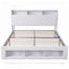 Artiss King Bed Frame with Storage, Charging Station & LED, White