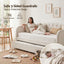 Artiss King Single Daybed Velvet Trundle Bed Frame Tufted Guest Bed