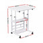 Artiss Laptop Desk Height Adjustable Mobile Workstation Computer Desks 60CM White