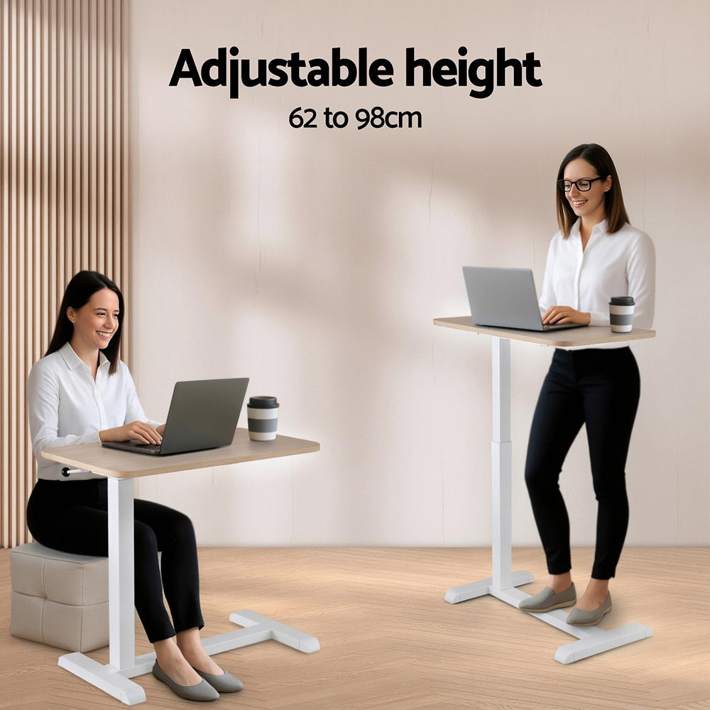 Artiss Laptop Desk Height Adjustable Mobile Workstation Computer Desks 70CM