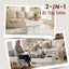Artiss Lift Top Coffee Table Centre Table with Rotating Top Hidden Storage White