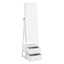 Artiss Lockable Jewelry Armoire with Mirror, Freestanding Organizer Cabinet with Drawers, White