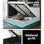 Artiss Lumi LED Bed Frame PU Leather Gas Lift Storage - White Double