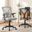 Artiss Mesh Office Chair Mid Back Grey