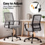 Artiss Mesh Office Chair Mid Back Grey