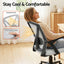 Artiss Mesh Office Chair Mid Back Grey