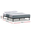 Artiss Metal Bed Frame Queen Size Bed Base Platform Foundation Wooden Black TED
