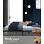 Artiss Metal Bed Frame Queen Size Bed Base Platform Foundation Wooden Black TED