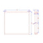 Artiss Metal Table Legs DIY Rectangular 71X65CM Set of 2