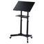 Artiss Mobile Lectern Stand, Adjustable Sit-to-Stand Presentation Podium w/ Wheels Black