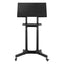 Artiss Mobile Lectern Stand, Adjustable Sit-to-Stand Presentation Podium w/ Wheels Black