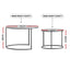 Artiss Nesting Coffee Table Set of 2 Marble Effect
