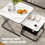 Artiss Nesting Coffee Table Set of 2 Marble Effect