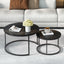 Artiss Nesting Coffee Table Set of 2 Marble Effect Tika