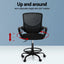 Artiss Office Chair Drafting Stool Mesh Chairs Black