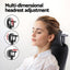 Artiss Office Desk and Chair Set L Shaped Computer Desk 136cm with 2 Tier Storage Shelves, Ergonomic Mesh Office Chair with Adjustable Headrest, Flip-Up Armrests & Lumbar Support