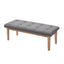 Artiss Ottoman Bench 120cm Foot Stool Linen Grey