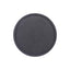 Artiss Ottoman Foot Stool Round Teddy Fabric Charcoal