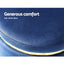 Artiss Ottoman Foot Stool Round Velvet Navy