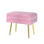 Artiss Ottoman Storage Foot Stool Vanity Velvet Pink