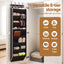Artiss Over Door Shoe Organiser Storage X2 8-Tier Pantry Hanger Fabric Black