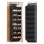 Artiss Over Door Shoe Organiser Storage X2 8-Tier Pantry Hanger Fabric Black