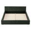 Artiss Queen Bed Frame Chenille Heavy Duty Platform Base Green 300kg Support No Box Spring Needed