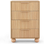 Artiss Queen Bed Frame and 2 Chest of Drawers Set, Boucle Upholstery Platform Bed