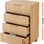 Artiss Queen Bed Frame and 2 Chest of Drawers Set, Boucle Upholstery Platform Bed