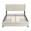 Artiss Queen Bed Frame with Charging Station and Storage Drawers Beige 300KG Noise Free