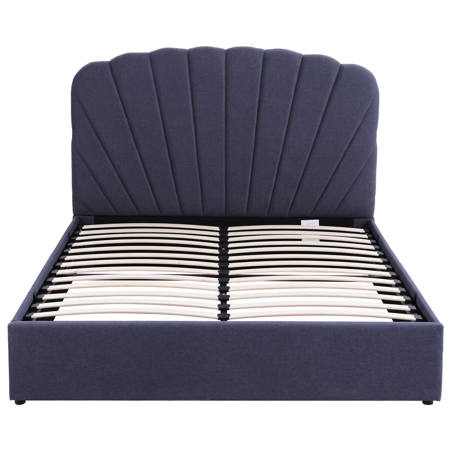 Artiss Queen Bed Frame with Lift Up Storage and USB Ports Grey